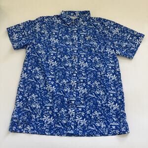 Columbia PFG Hawaiian Short Sleeve Shirt‎ Button Up Hiking Fishing Medium Vented